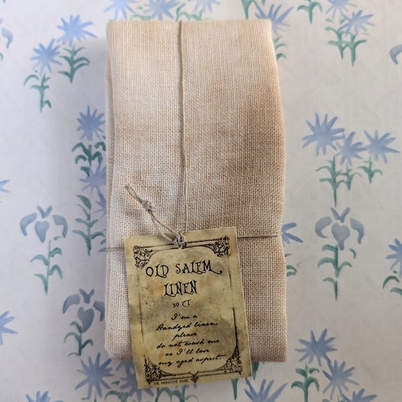 The Primitive Hare Old Salem Linen NEW Hand Dyed Antique Cross Stitch DIY Crafts - Picture 1 of 2